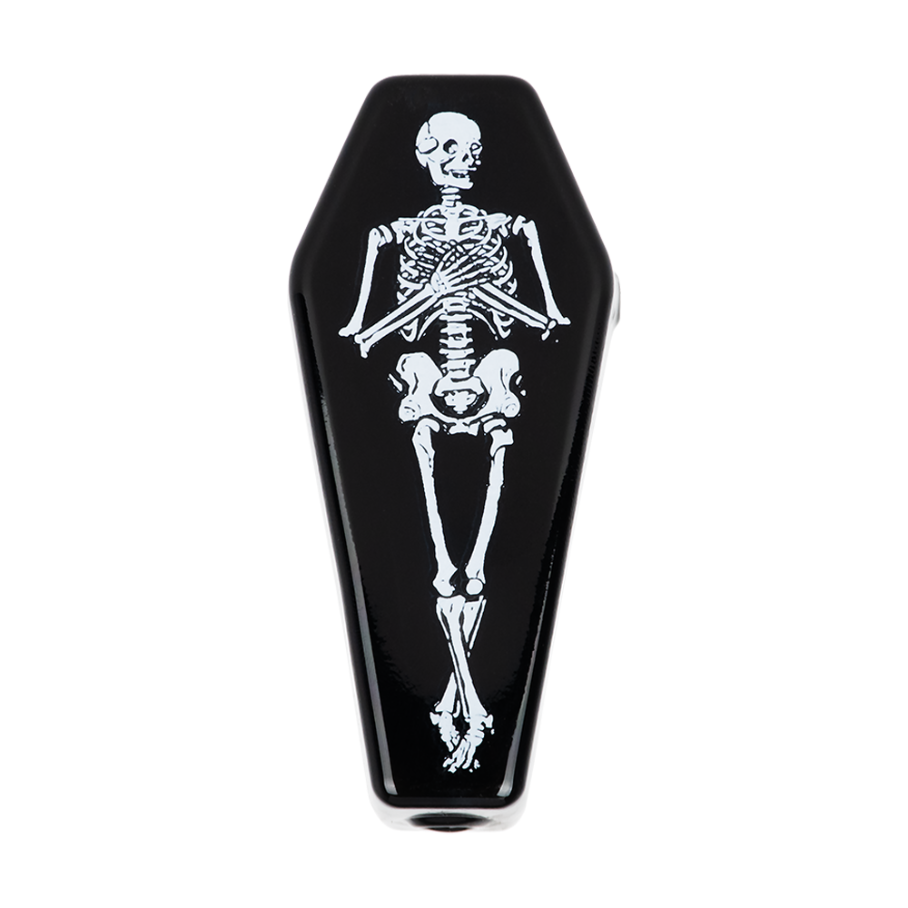 Skelly's Coffin Hand Pipe | Back View