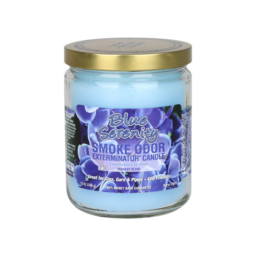 Smoke Odor Exterminator Candle | Blue Serenity