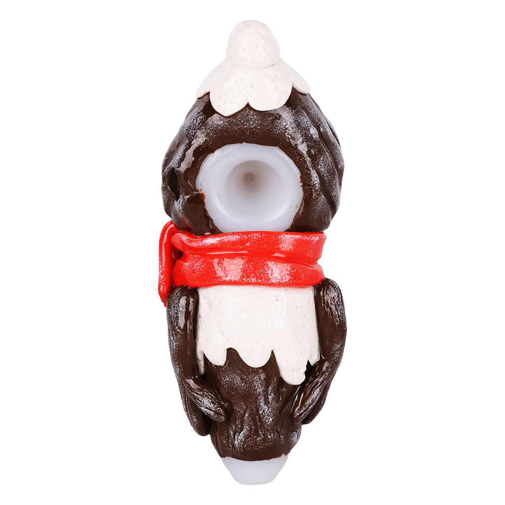 Snowman Hand Pipe | Top View