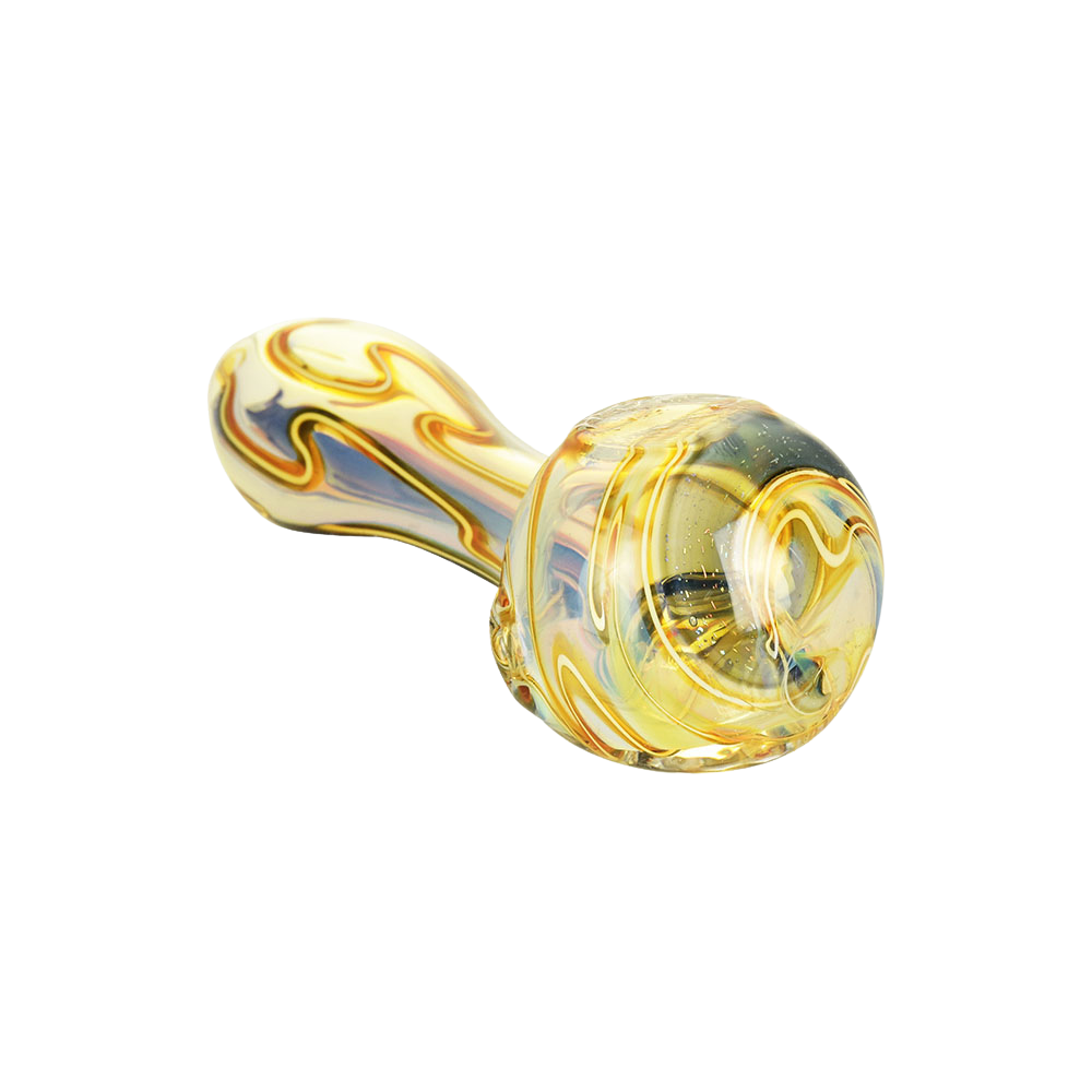 Sparkle Lane Dichro Fumed Spoon Pipe | Front & Bottom View