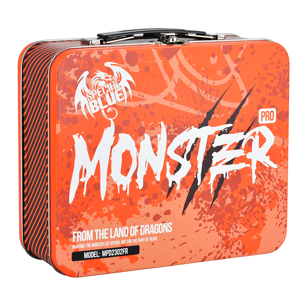Special Blue Monster Pro 2 Torch Lighter | Red Packaging | Back View