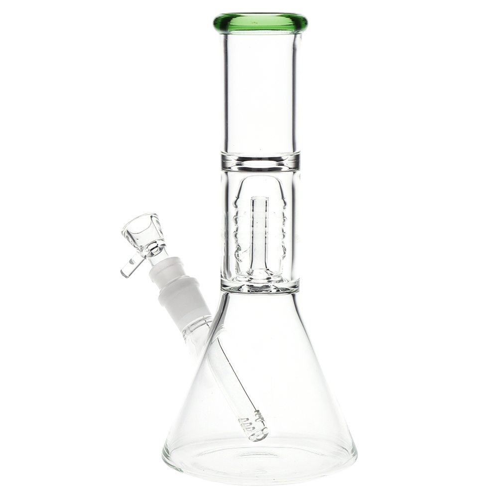 Stacked Dome Perc Beaker Bong | Back View