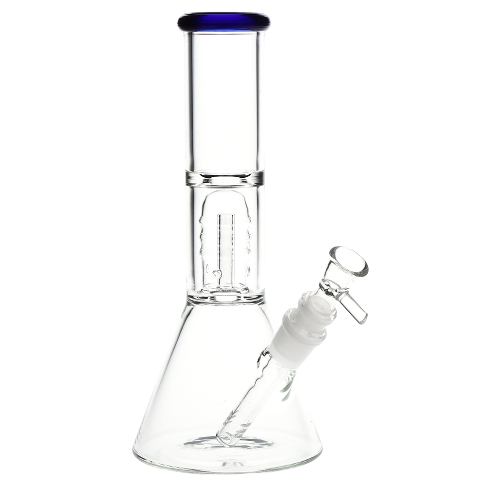 Stacked Dome Perc Beaker Bong | Blue