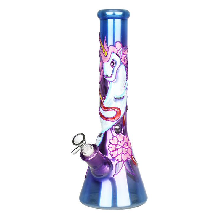 Unicorn Glow Beaker Bong | Purple