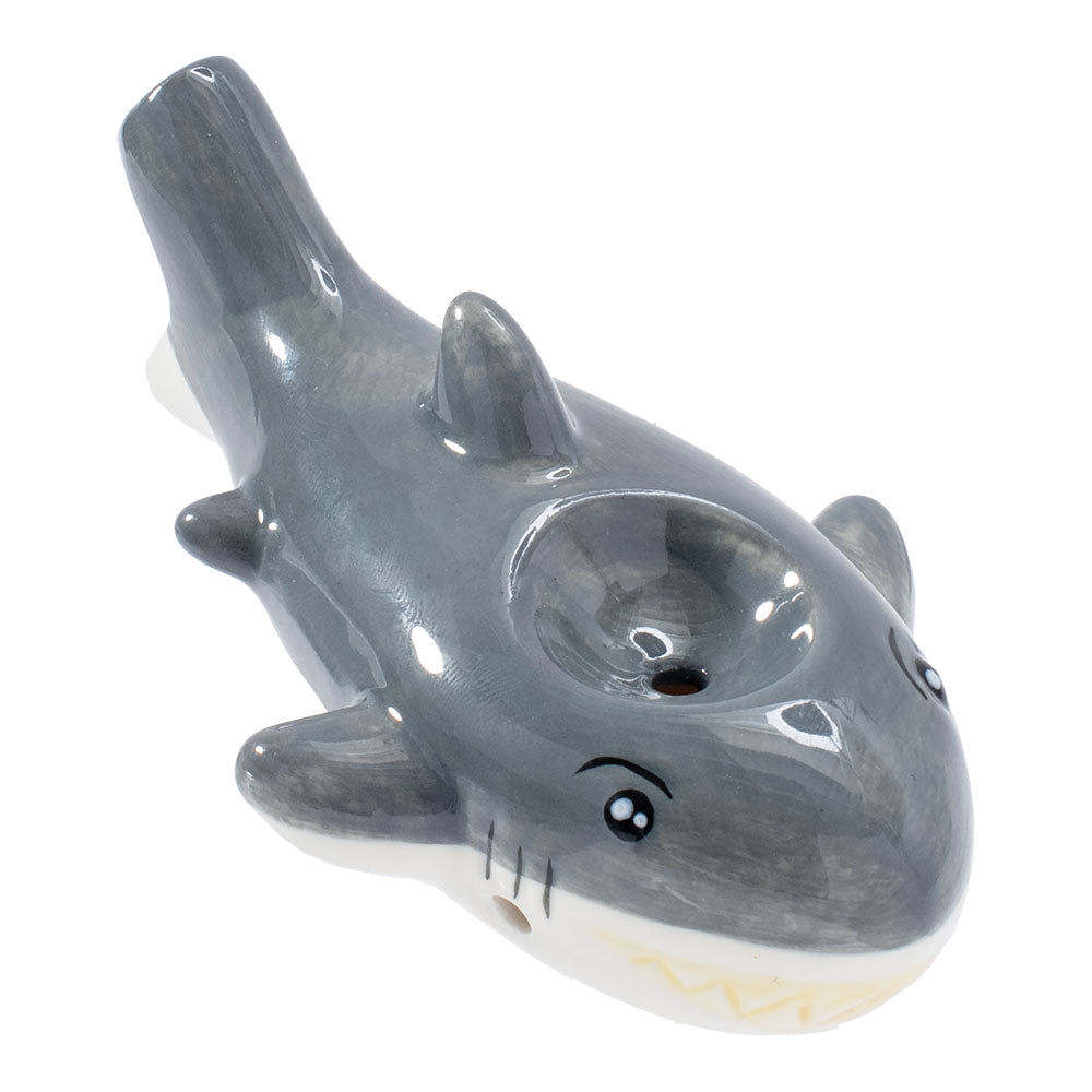 Wacky Bowlz Ceramic Hand Pipe | Shark