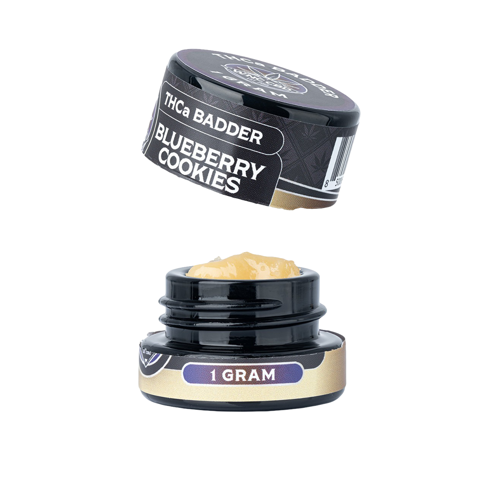 WNC CBD THCA Badder | Blueberry Cookies | 1 Gram Jar