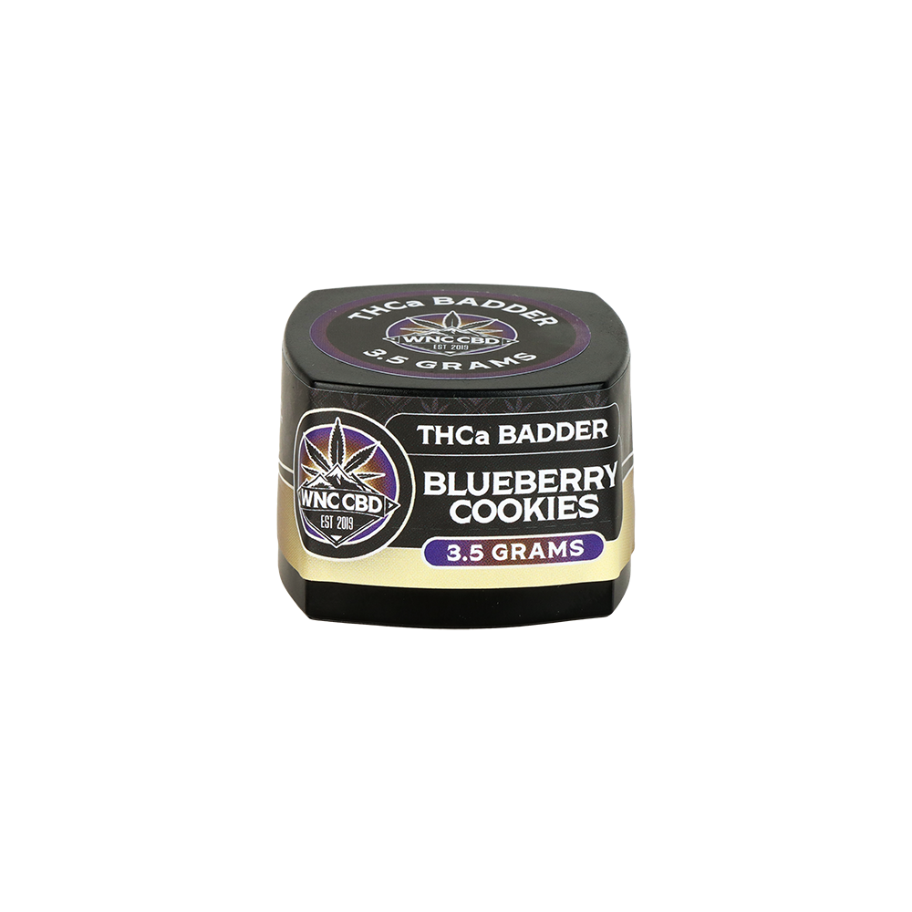 WNC CBD THCA Badder | Blueberry Cookies | 3.5 Gram Jar