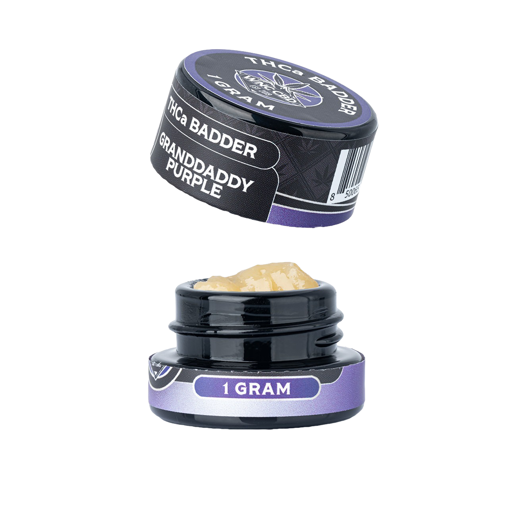WNC CBD THCA Badder | Granddaddy Purple | 1 Gram Jar