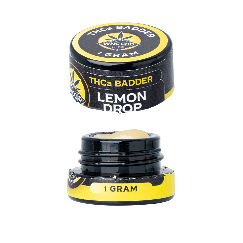 WNC CBD THCA Badder | Lemon Drop | 1 Gram Jar