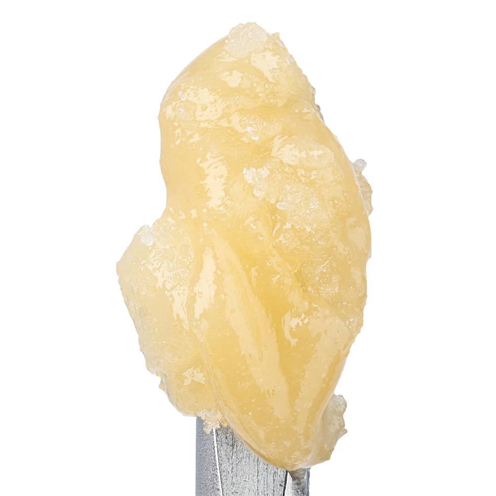 WNC CBD THCA Badder | Peaches N Cream | Close Up View