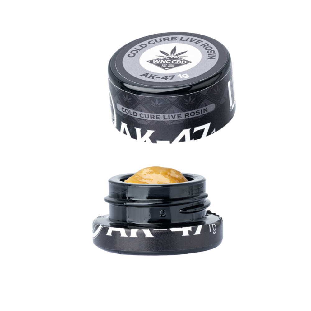 WNC CBD THCA Cold Cure Live Rosin | AK-47 | 1 Gram Jar