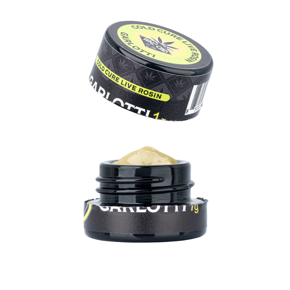 WNC CBD THCA Cold Cure Live Rosin | Garlotti | 1 Gram Jar