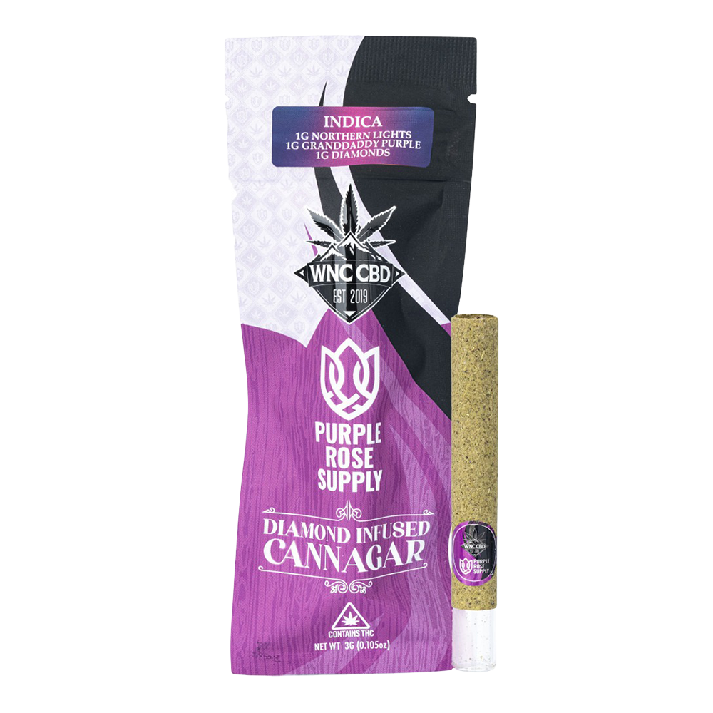 WNC CBD THCA Diamond Infused Cannagar | Indica