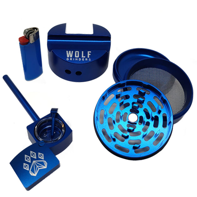 Wolf Grinders Combo Crusher  All-in-One Travel Pipe Kit - Pulsar – Pulsar  Vaporizers