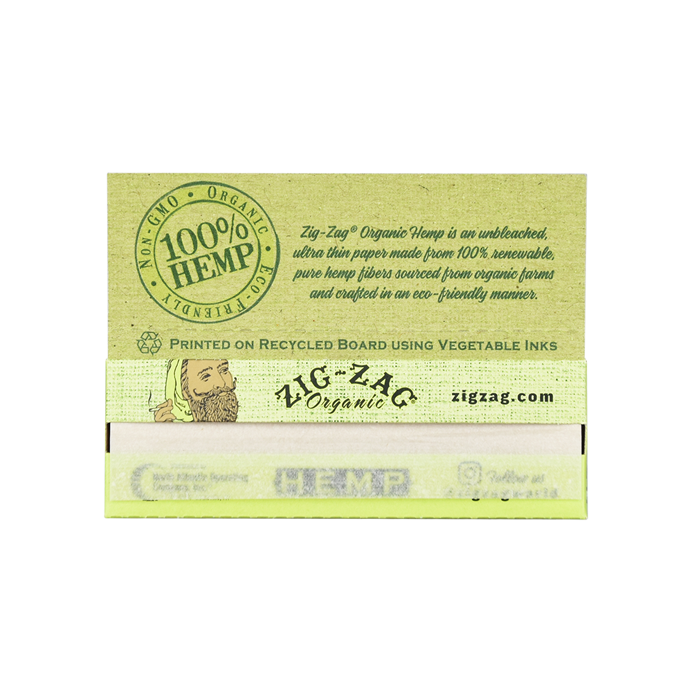 Zig Zag Organic Rolling Papers | Booklet Open View