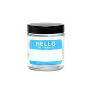Pulsar 420 Jars | Medium Write & Erase Clear Screw Top Jar | Hello