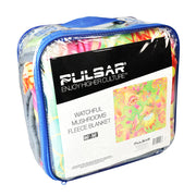 Pulsar Fleece Throw Blanket | Watchful Mushrooms Design Packaging