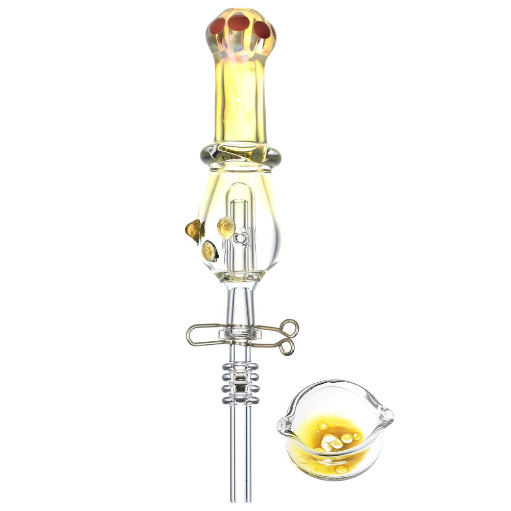 Fumed Glass Dab Straw Kit w/ Dab Dish