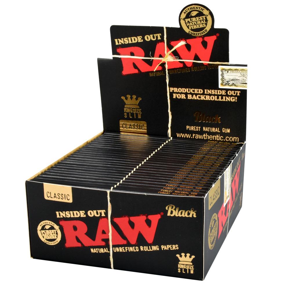 RAW Black Inside Out Rolling Papers