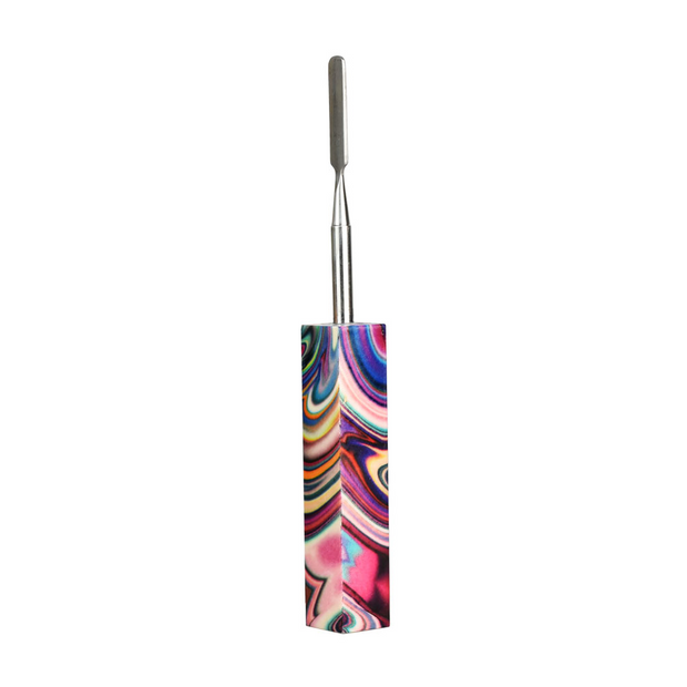 Warped Sky Dab Tool w/ Stainless Steel Tip | Swirl Rainbow