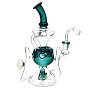 Pulsar Ultra Glass Egg Recycler Rig | Teal