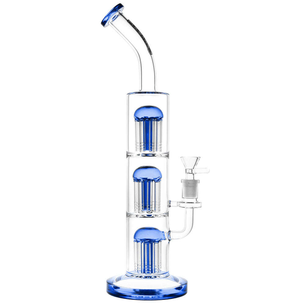 Pulsar Triple Jellyfish Perc Bong | Blue