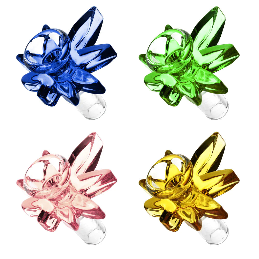 Hemp Leaf Glass Bong Bowl | Group