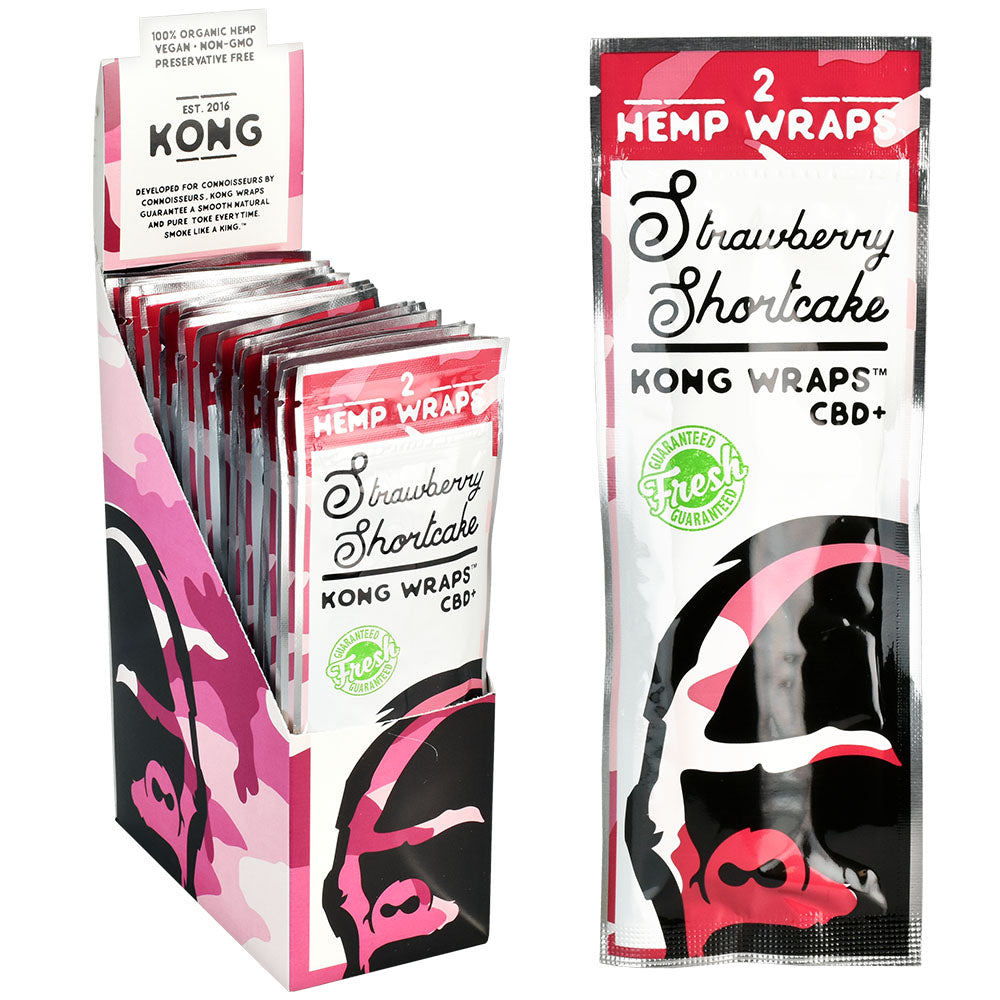 Kong Organic Hemp Wraps | 25pk Strawberry Shortcake