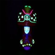 Pulsar Alien Mushroom Hand Pipe | Glow & UV Reactive Accents