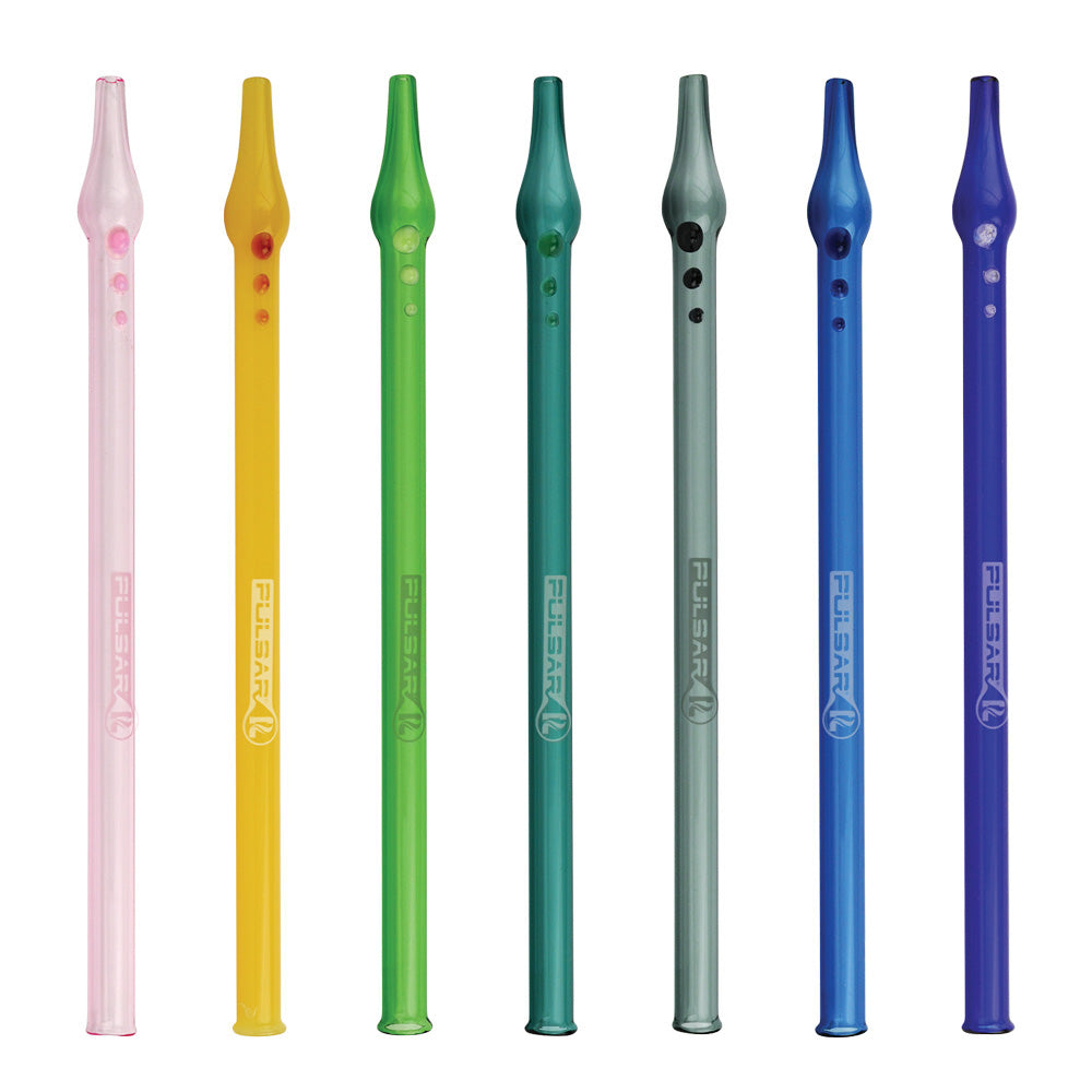 Pulsar Full Color Glass Dab Straw | Group