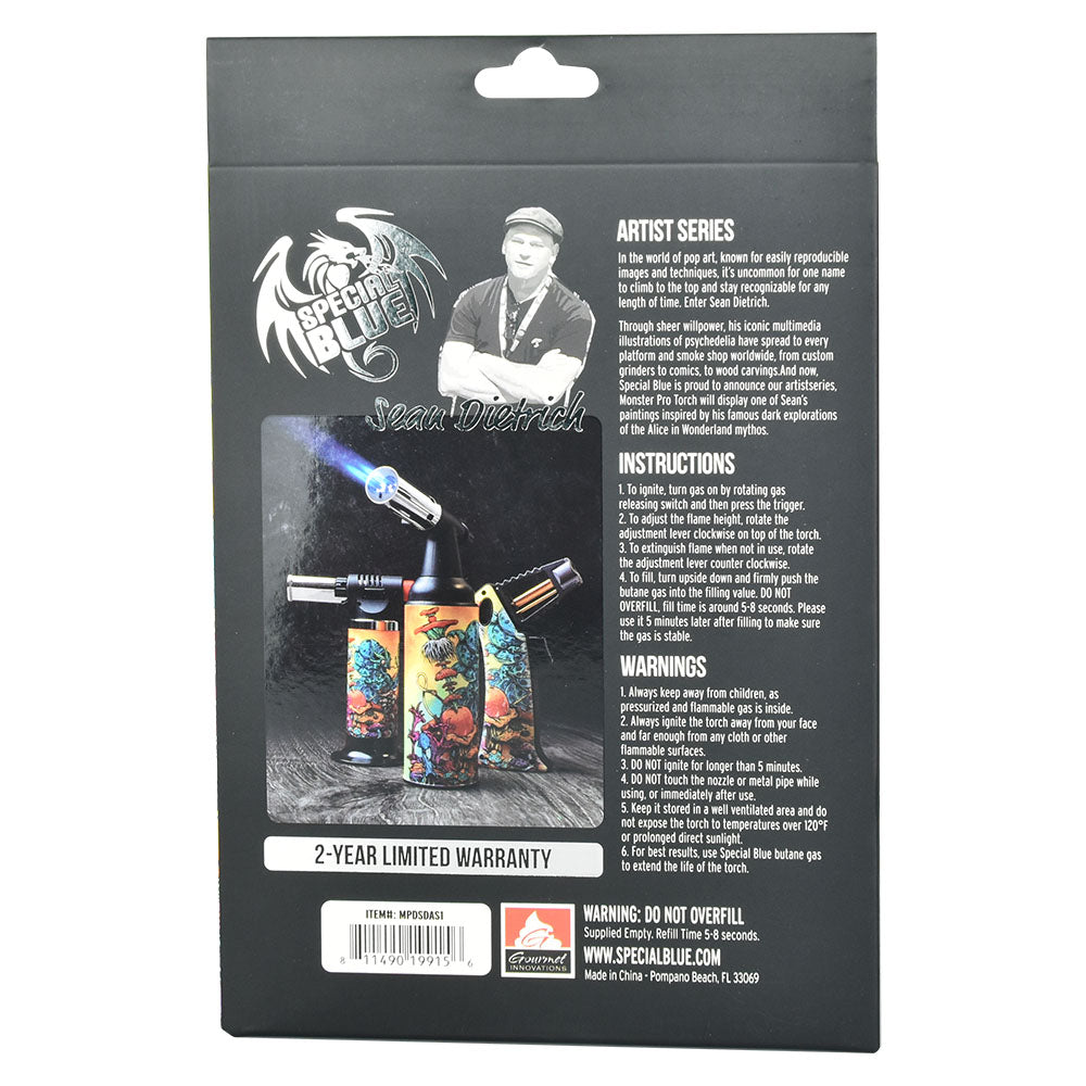 Special Blue x Sean Dietrich Monster Pro Torch Lighter | Packaging