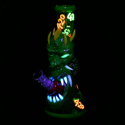 420 Dragon Glow Beaker Bong | Glow In The Dark