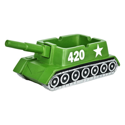 420 Tank Ceramic Ashtray | Frontal View