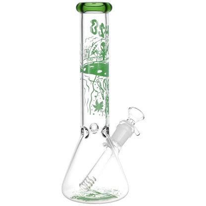 420 UFO Visitor Beaker Bong | Back View