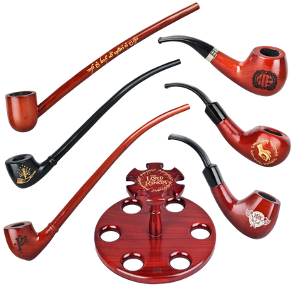 Fellowship Smoking Pipes & COUNCIL OF ELROND™ Stand Bundle | Shire Pipes™ x The Lord of the Rings™