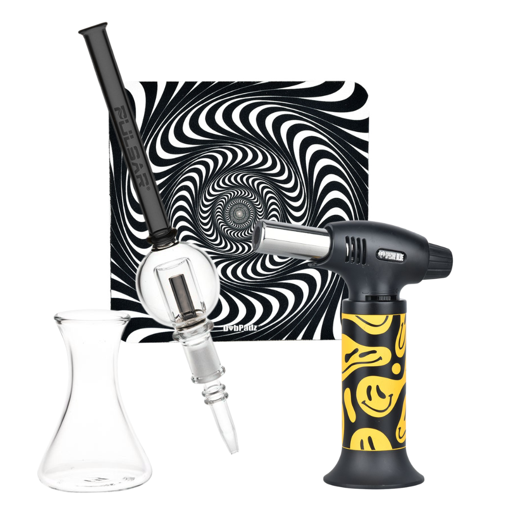 Spun Splendid Vapor Vessel, Torch, & Dab Mat Bundle