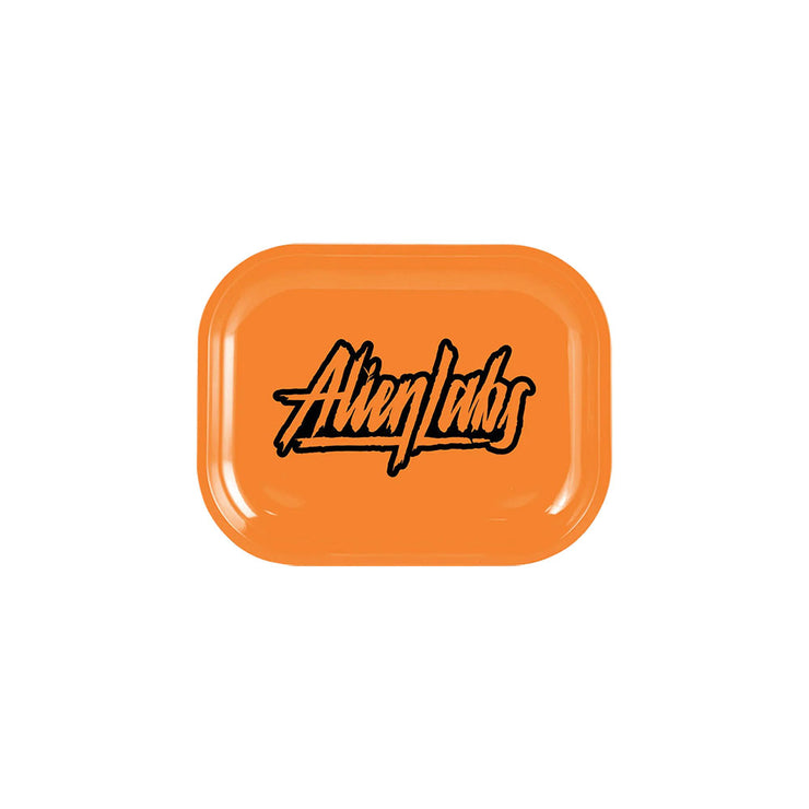 Alien Labs Metal Rolling Tray | Orange Logo | Small Size