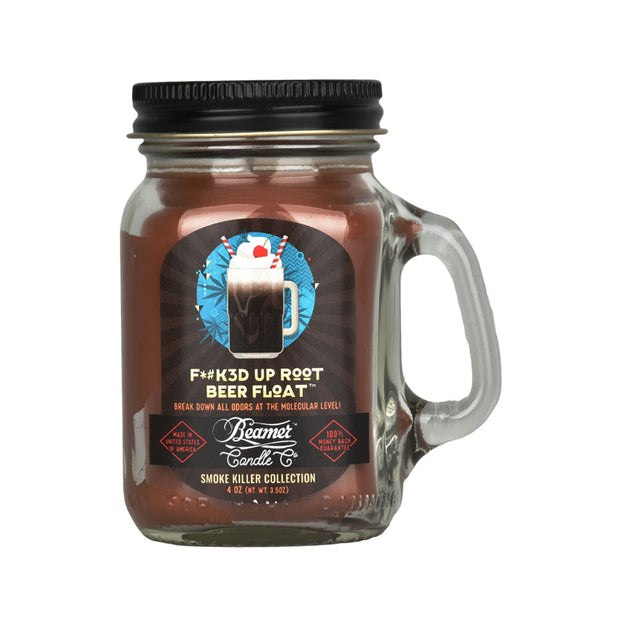 Beamer Candle Co. Mason Jar Candle | F*#K3D Up Root Beer Float | Small