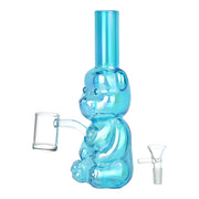 Bear Buddy Electroplated Dual Use Pipe | Banger & Slide View