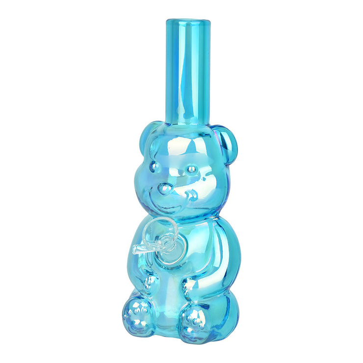 Bear Buddy Electroplated Dual Use Pipe | Blue