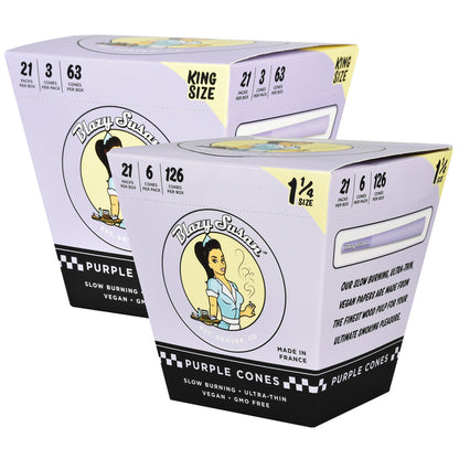 Blazy Susan Pre-Rolled Cones | Purple Bulk Box | 21pc Group