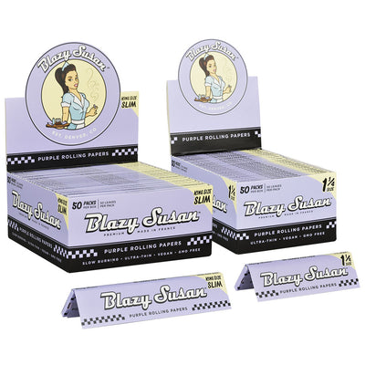 Blazy Susan Rolling Papers | Purple | 50pc Group