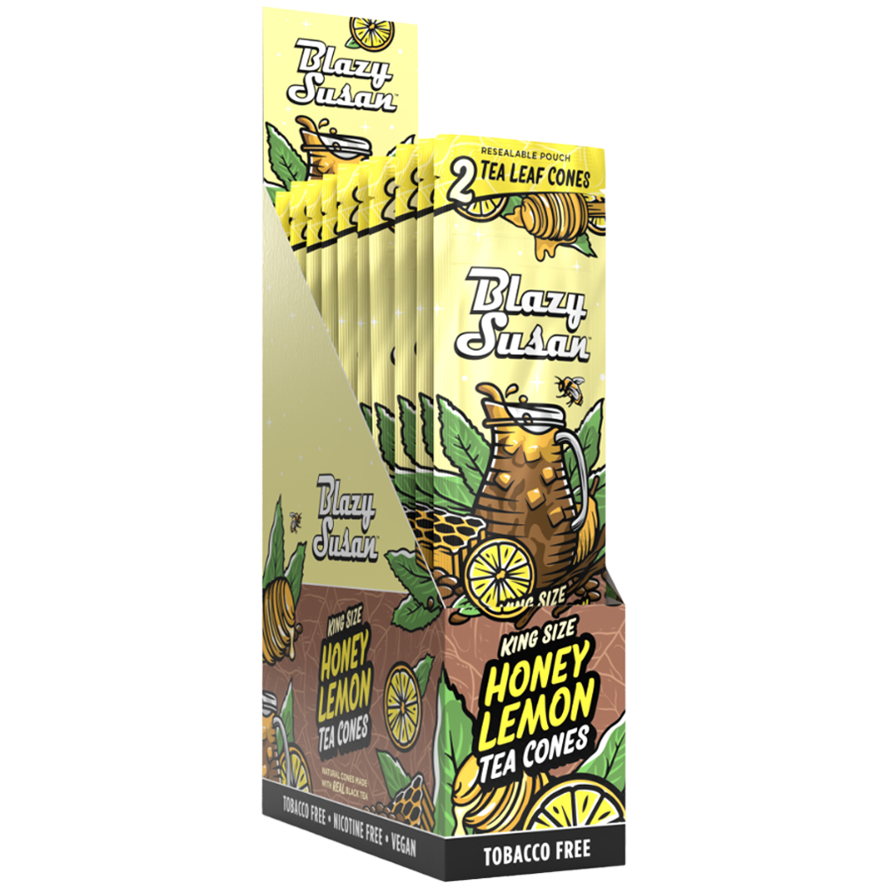 Blazy Susan Tea Leaf Pre-Rolled Cones | Honey Lemon Tea | Full Box