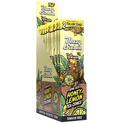 Blazy Susan Tea Leaf Pre-Rolled Cones | Honey Lemon Tea | Full Box
