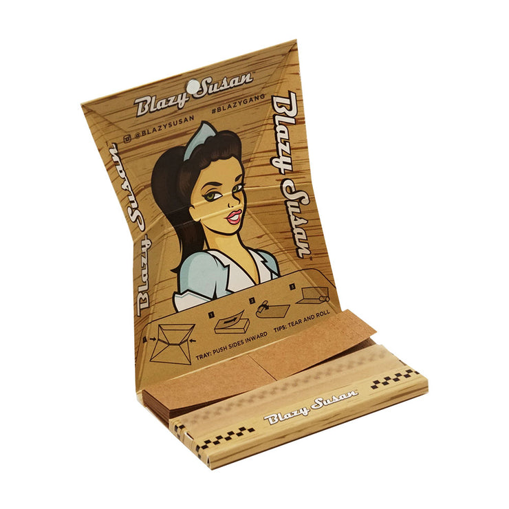 Blazy Susan Deluxe Rolling Kit | Unbleached | 1 1/4" Booklet Built In Tray