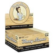 Blazy Susan Rolling Papers | Unbleached | King Size Slim Box