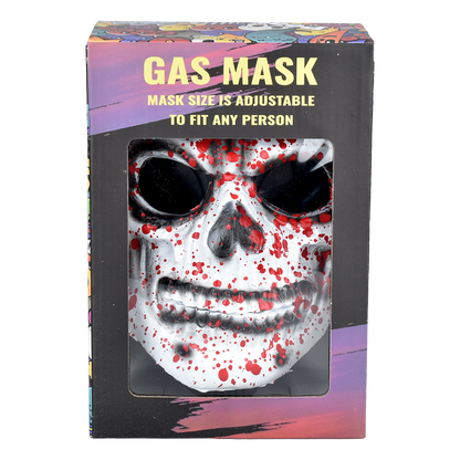 Bloody Skull Gas Mask & Acrylic Bong Set | Packaging