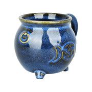 Blue Glazed Cauldron Ceramic Mug