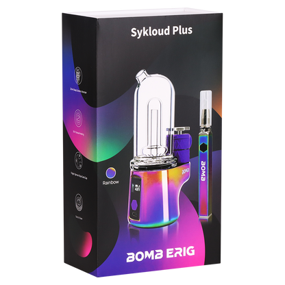 BOMB Sykloud eRig & Hot Knife Set | Rainbow | Packaging
