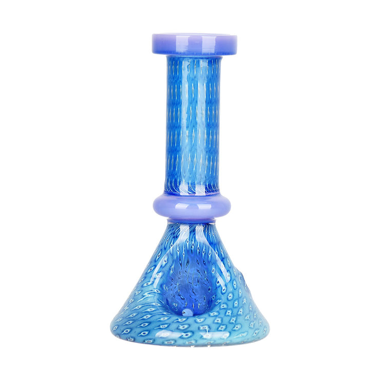 Bubble Matrix Mini Beaker Hand Pipe | Blue